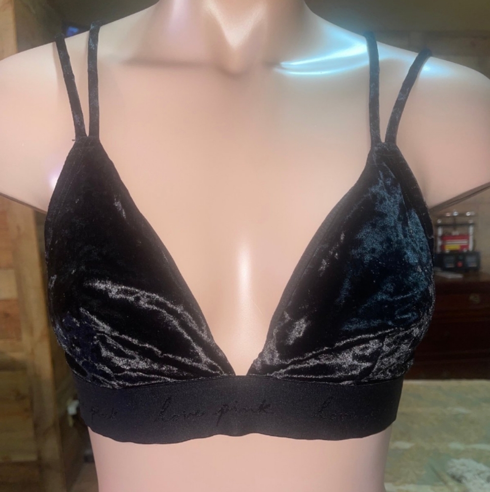 Victoria’s Secret PINK velvet strappy bralette
